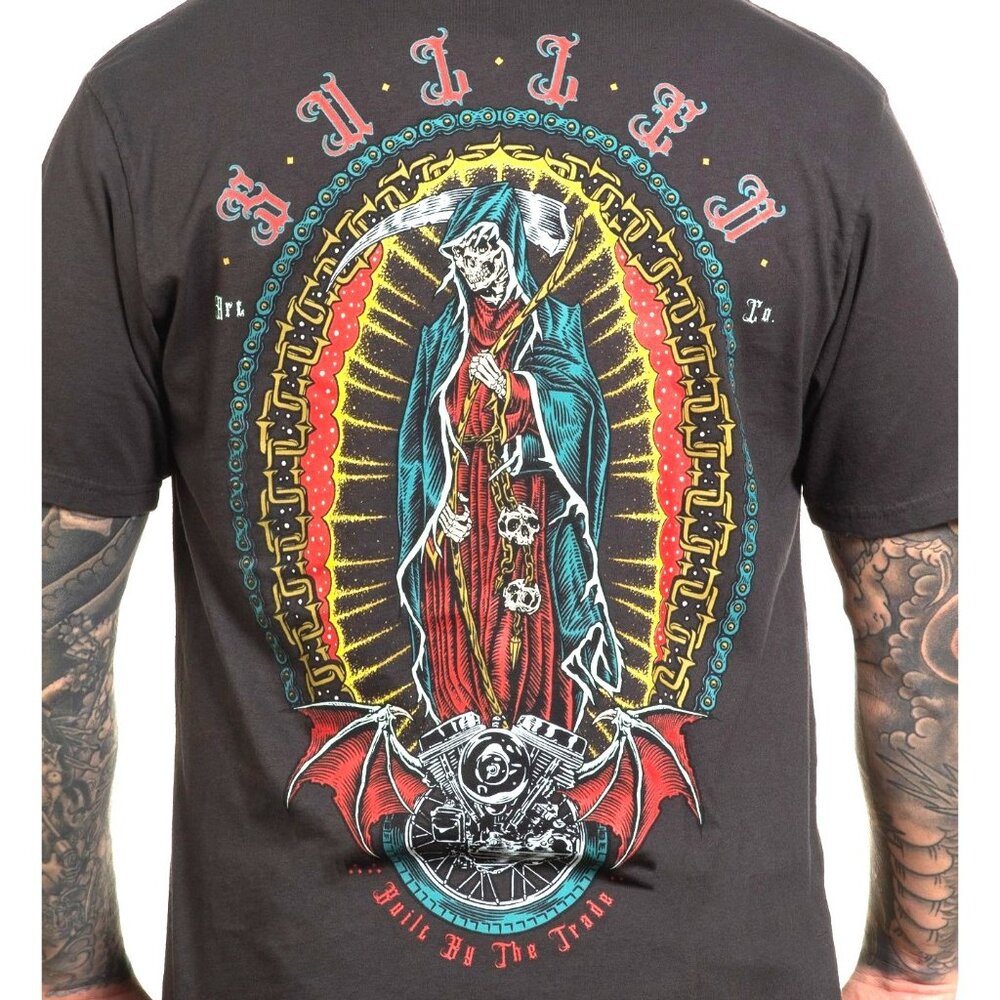 SULLEN Patron Saint Premium T-Shirt‎ Mens Big & Tall XXL Short Sleeve Tattoo Art